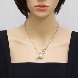 TASAKI Brooch K18 yellow gold Mabe Pearl 2WAY used